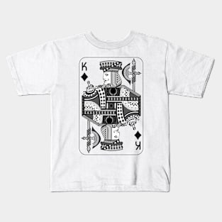 middle finger king Kids T-Shirt